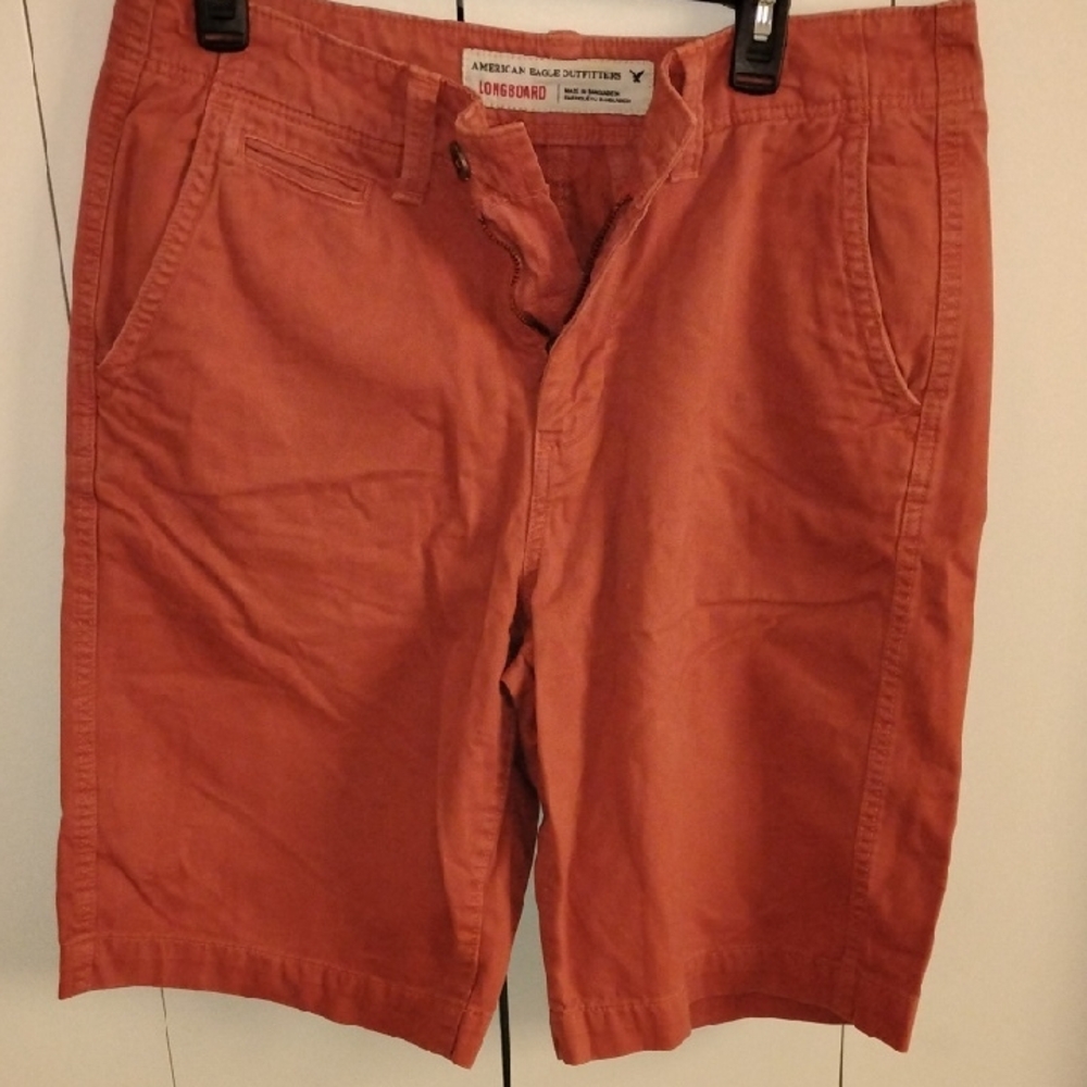 American Eagle Outfitters Men’s Rust Orange Chino Shorts
